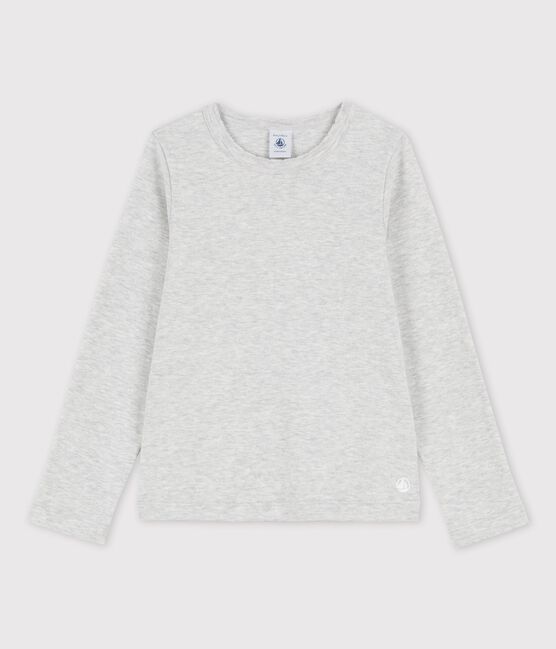 T-shirt bambina/bambino a maniche lunghe grigio BELUGA