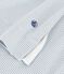 Camicia da notte con collo alla coreana in cotone a righe donna grigio/bianco