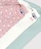 Set di body a maniche lunghe in cotone con stampa a fiori neonata multicolore