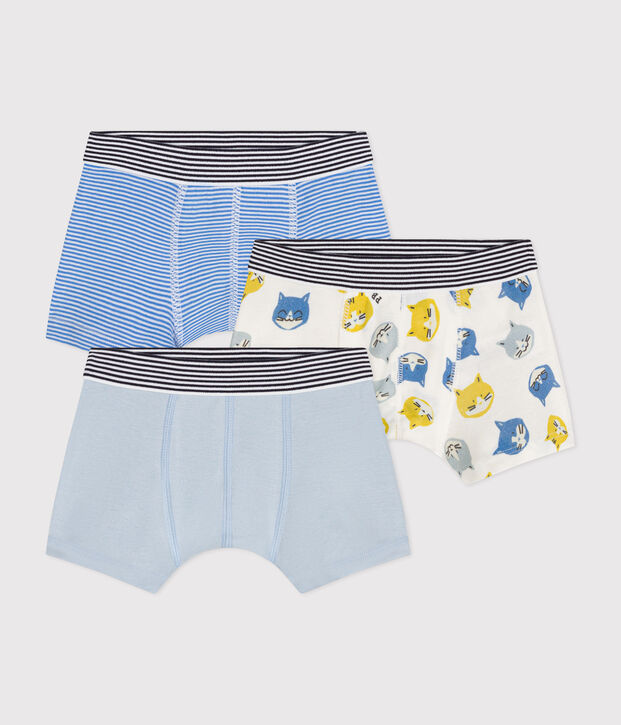 Confezione da 3 boxer gatto in cotone bambino multicolore