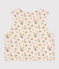 CARDIGAN SENZA MANICHE DOUBLE-FACE IN COTONE NEONATO beige AVALANCHE/ CUIVRE