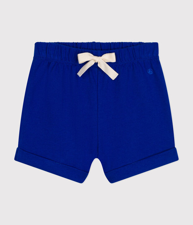 Shorts in jersey leggero beb&egrave; blu