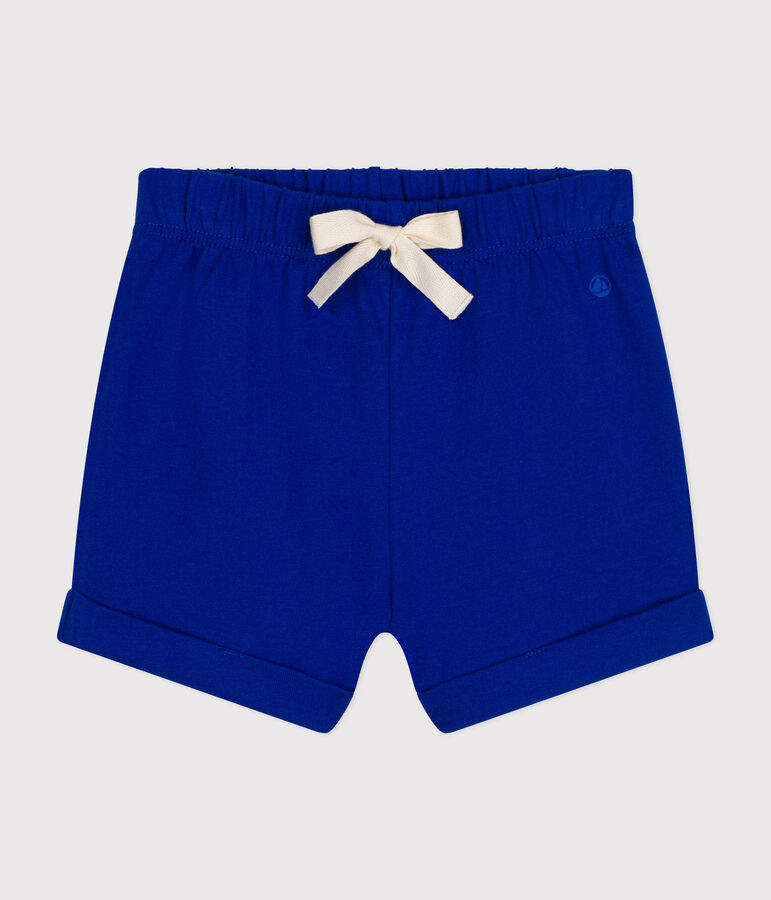 Shorts in jersey leggero beb&egrave; blu