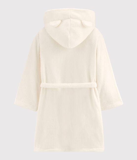 Vestaglia in pile da bambino bianco MARSHMALLOW
