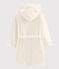 Vestaglia in pile da bambino bianco MARSHMALLOW