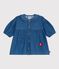 Abito a maniche lunghe con colletto in denim neonato blu DENIM CLAIR