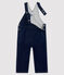 Salopette lunga effetto denim bebè unisex blu JEAN