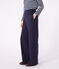 Pantaloni in cotone donna blu SMOKING