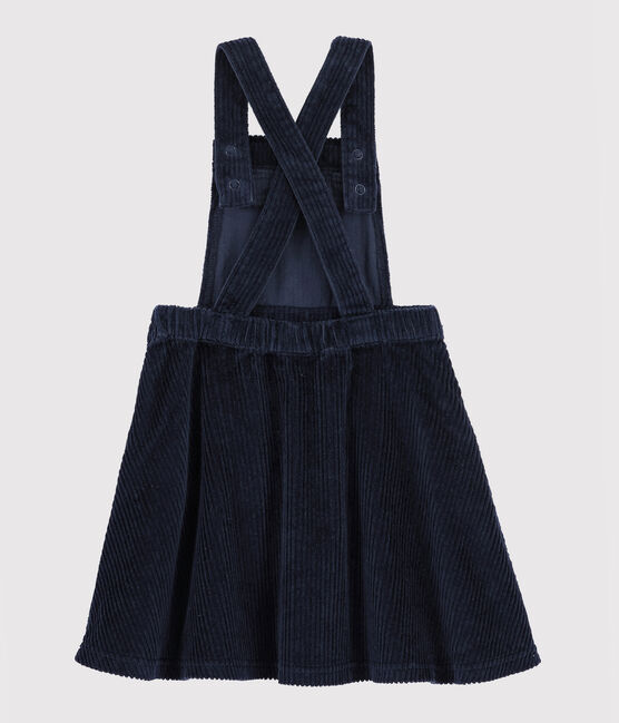 Abito salopette bambina blu SMOKING