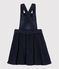 Abito salopette bambina blu SMOKING