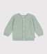 Cardigan in tricot di cotone bebè