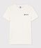 T-shirt girocollo serigrafia in cotone Donna bianco MARSHMALLOW