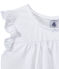 Pigiama corto bambina in cotone sottile bianco ECUME