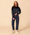 Maglione alla marinara in lana donna blu/blu