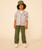 Cardigan in cotone bambino grigio CHATON CHINE