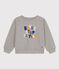 Maglia in tessuto felpato bambino grigio CHATON CHINE