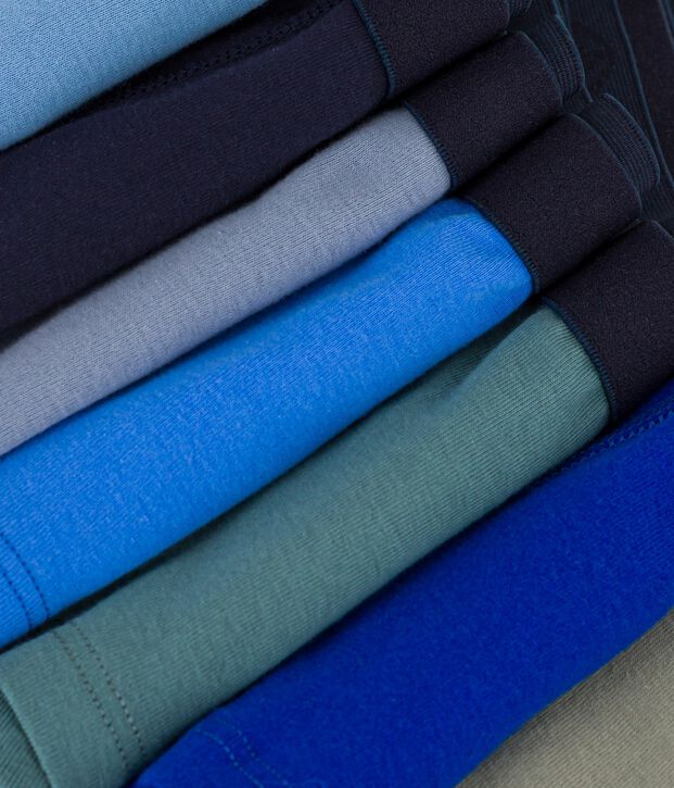 Set di boxer in cotone tinta unita bambino multicolore