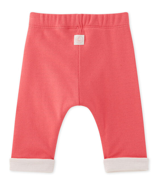 Pantaloni per bebè maschio reversibili rosa Gloss