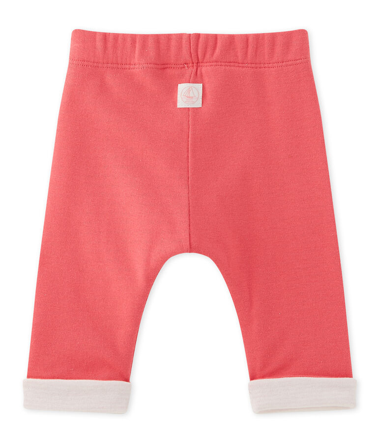 Pantaloni per beb&egrave; maschio reversibili rosa Gloss