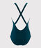 Costume intero donna incrociato sulla schiena verde PINEDE