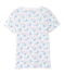 T-shirt bambina con stampa bianco ECUME/blu BLEU/ MULTICO