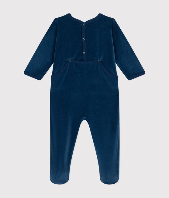 Dors bien en velours bébé blu INCOGNITO