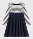 Abito maniche lunghe in cotone bambina