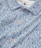 Pigiama corto bambino a costine bianco MARSHMALLOW/blu MAJOR