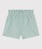 Shorts in cotone tinta unita neonato blu