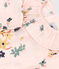 Blusa a manica lunga bebè in garza di cotone stampato rosa SALINE/bianco MULTICO