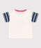 T-shirt Petit Bateau X Snoopy in jersey leggero bebè bianco MARSHMALLOW/bianco MULTICO