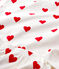 Pigiama bambina fantasia cuori a costine bianco MARSHMALLOW/rosso TERKUIT