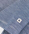 T-shirt a maniche lunghe rigata in lana e cotone da bambino blu MEDIEVAL/bianco MARSHMALLOW