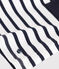 Abito a maniche corte in cotone bambina bianco MARSHMALLOW/blu SMOKING