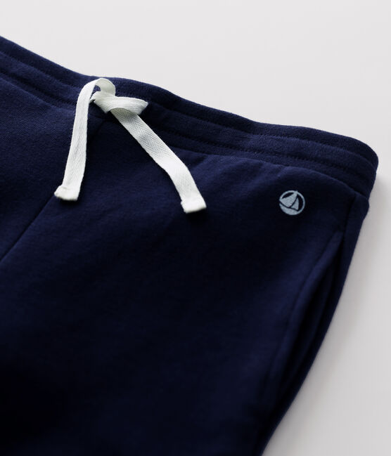 Pantaloni comodi in cotone bambina blu SMOKING