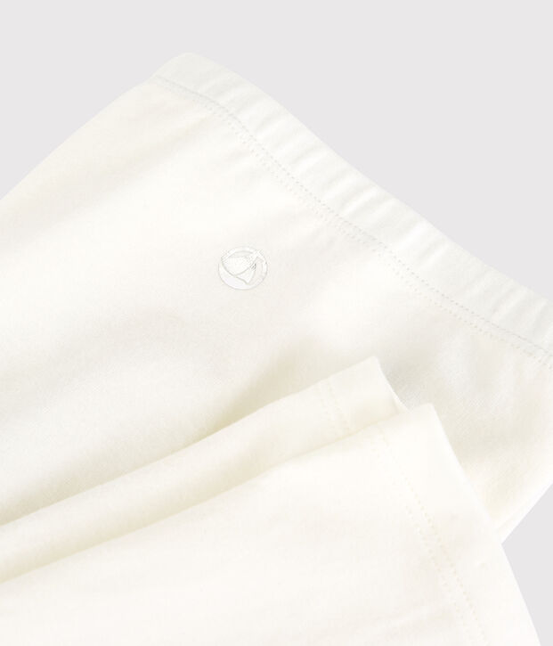 Leggings in jersey lycra bambina bianco