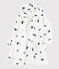 Vestaglia in pile da bambino bianco MARSHMALLOW/blu MEDIEVAL