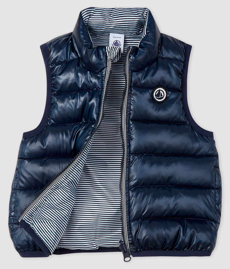 Piumino beb&egrave; reversibile blu SMOKING