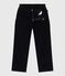 Pantaloni in velluto tinta unita bambina blu SMOKING