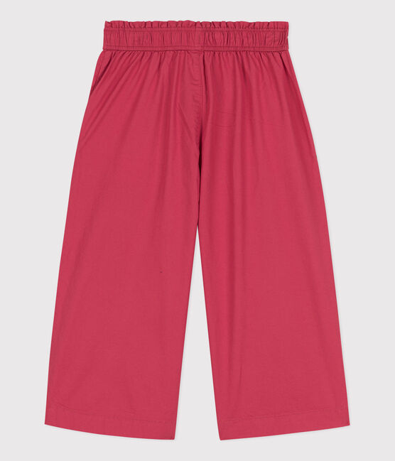 Pantaloni in serge di cotone bambina rosa PAPI