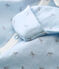 Combisac stampato per bebé maschio in tubique blu FRAICHEUR/bianco MULTICO