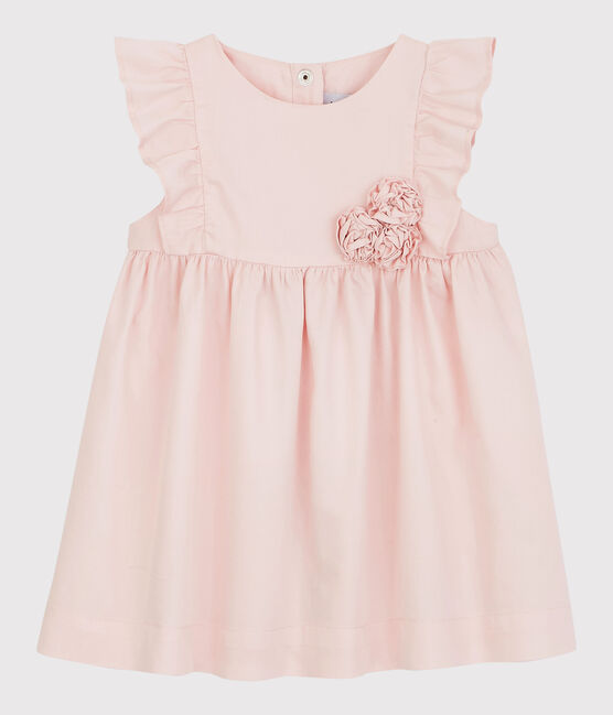 Abito in raso bebè. rosa MINOIS
