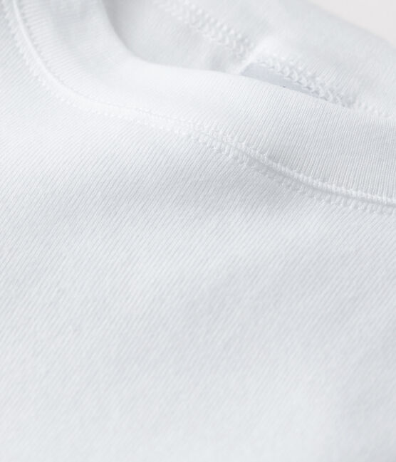T-shirt L'ICONIQUE girocollo in cotone donna bianco ECUME