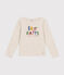 T-shirt a maniche lunghe a costine bambina beige MONTELIMAR CHINE