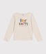 T-shirt a maniche lunghe a costine bambina