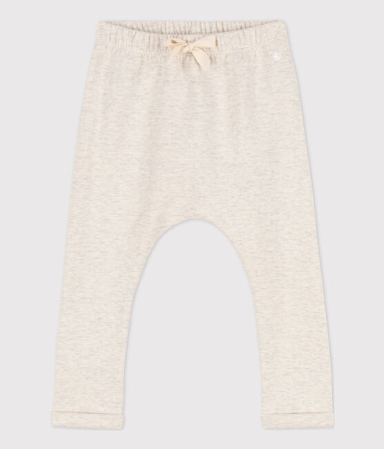 Pantaloni in jersey spesso per neonati beige MONTELIMAR CHINE