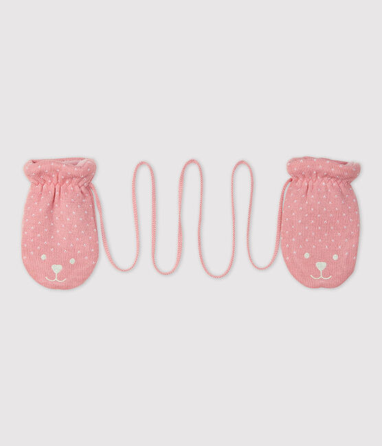 Muffole bebè foderate in micro pile rosa CHARME