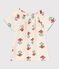 Blusa a fiori in garza di cotone bambina bianco AVALANCHE/ MULTICO
