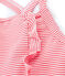Costume intero bambina rosa GROSEILLER/bianco MARSHMALLOW