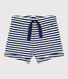 Shorts bambino in jersey fiammato a righe